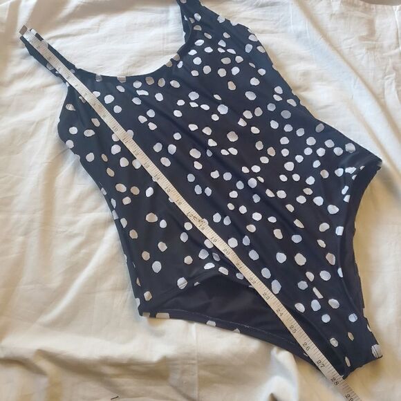 Kona Sol Black Polkadot Swimsuit M - Picture 5 of 12